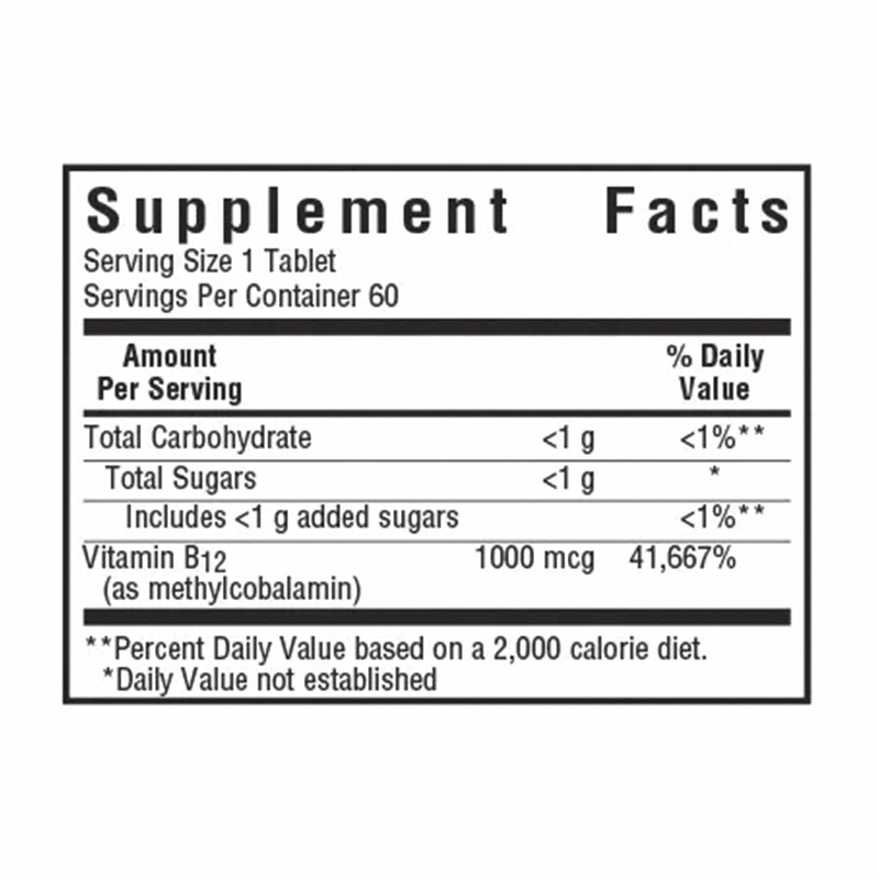 Bluebonnet Earthsweet Masticables Metilcobalamina B-12 1000 Mcg Frambuesa 60 Tabletas