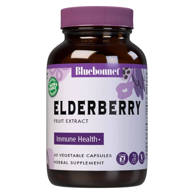 Bluebonnet Elderberry Fruit Extract 60 Veg Capsules