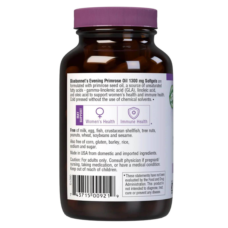 Bluebonnet Evening Primrose Oil 1300 mg 60 Softgels