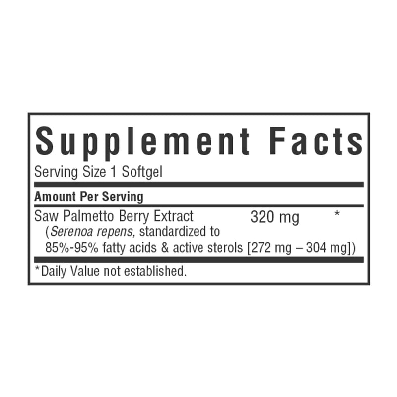 Bluebonnet Extra-Strength Saw Palmetto Berry Extract 30 Softgels