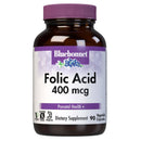 Bluebonnet Folic Acid 400 mcg 90 Veg Capsules