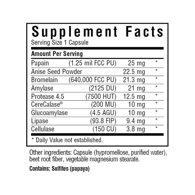 Bluebonnet Full Spectrum Optimum Enzymes 180 Veg Capsules