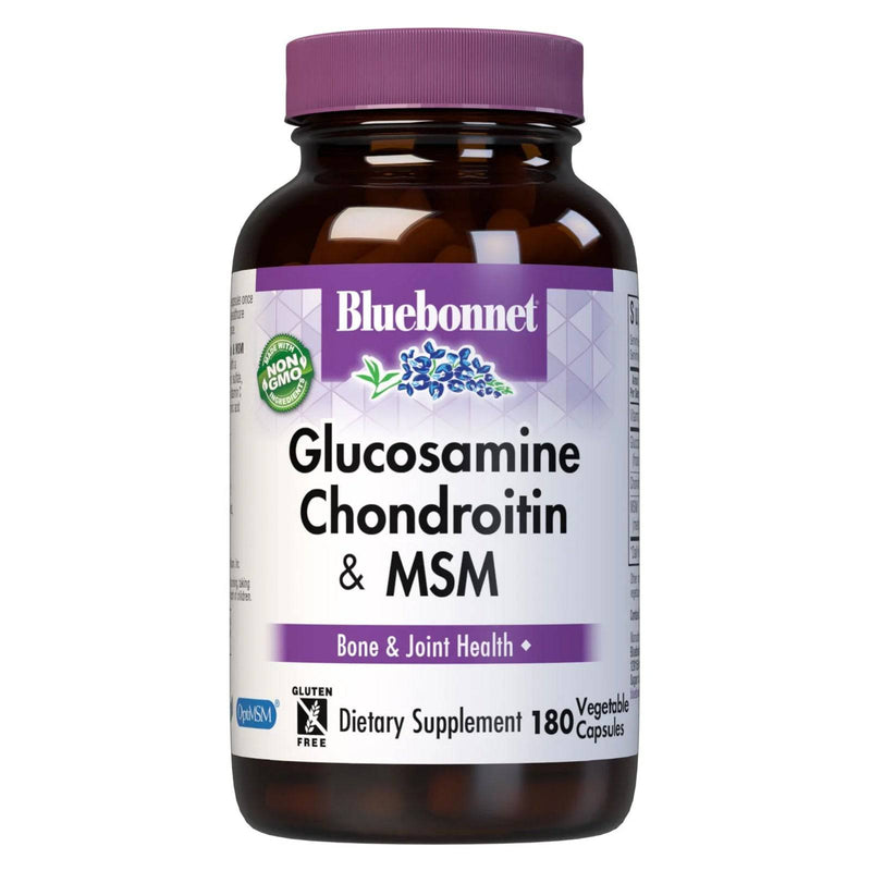 Bluebonnet Glucosamine Chondroitin & MSM 180 Veg Capsules