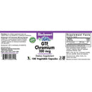 Bluebonnet Gtf Chromium 200 mcg 100 Veg Capsules