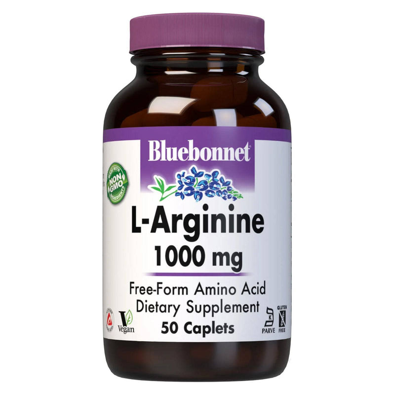 Bluebonnet L-Arginine 1000 mg 50 Caplets