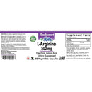 Bluebonnet L-Arginine 500 mg 50 Veg Capsules
