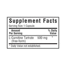 Bluebonnet L-Carnitine 500 mg 30 Veg Capsules