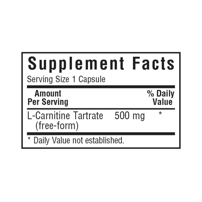 l carnitine bluebonnet Bluebonnet L-Carnitine 500 mg 30 Veg Capsules