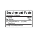 Bluebonnet L-Carnitine 500 mg 60 Veg Capsules