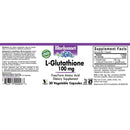 Bluebonnet L-Glutathione 100 mg 30 Veg Capsules