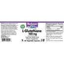 Bluebonnet L-Glutathione 100 mg 60 Veg Capsules