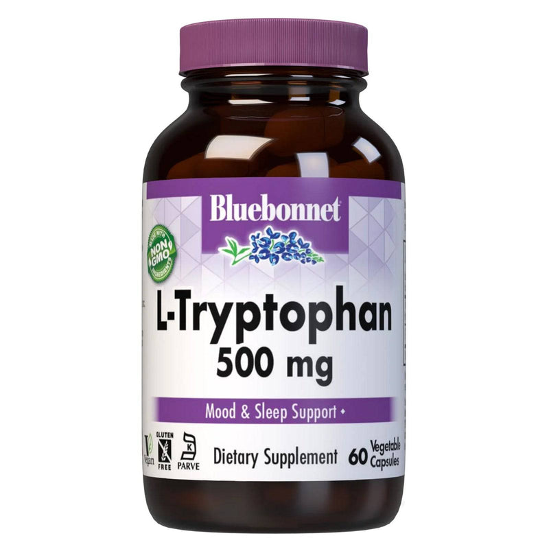 Bluebonnet L-Tryptophan 500 mg 60 Veg Capsules