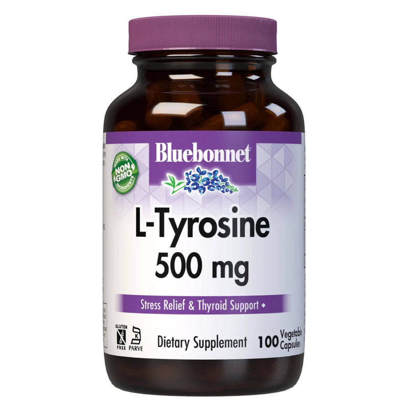 Bluebonnet L-Tyrosine 500 mg 100 Veg Capsules