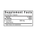 Bluebonnet L-Tyrosine 500 mg 100 Veg Capsules