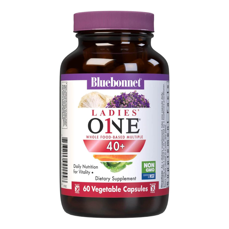 Bluebonnet Ladies One 40+ Whole Food-Based Multiple 60 Vegetable Capsules