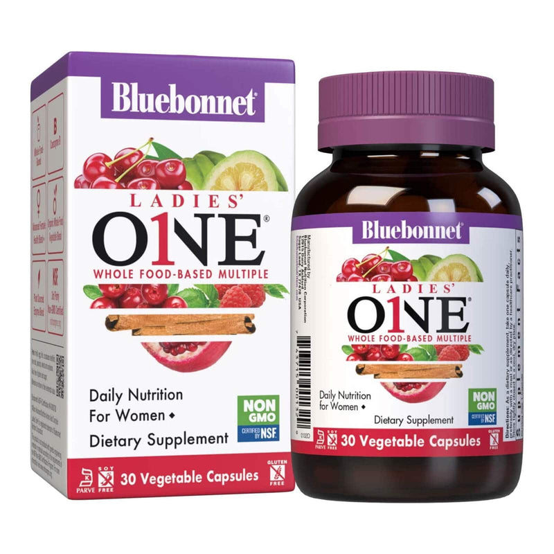 Bluebonnet Ladies One Whole Food-Based Multiple 30 Veg Capsules