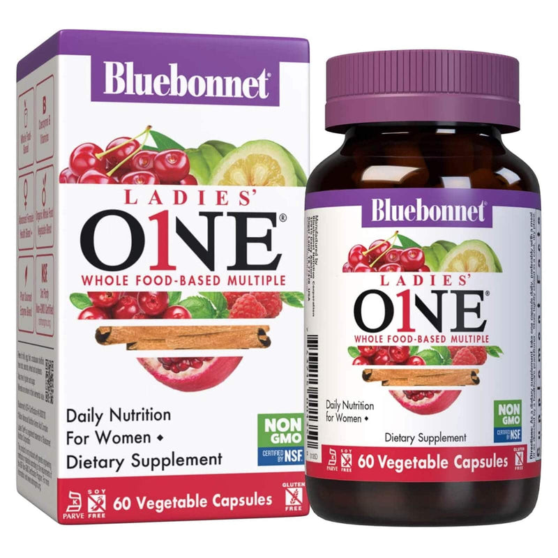 Bluebonnet Ladies One Whole Food-Based Multiple 60 Veg Capsules