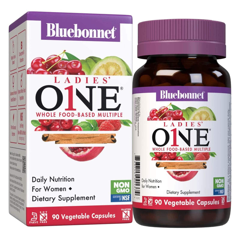 Bluebonnet Ladies One Whole Food-Based Multiple 90 Veg Capsules