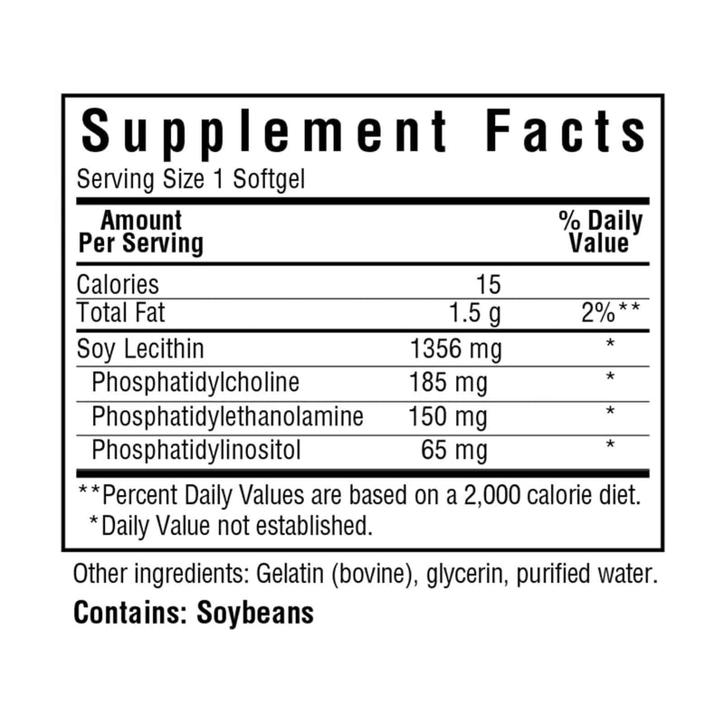 Bluebonnet Lecithin 1365 mg 90 Softgels