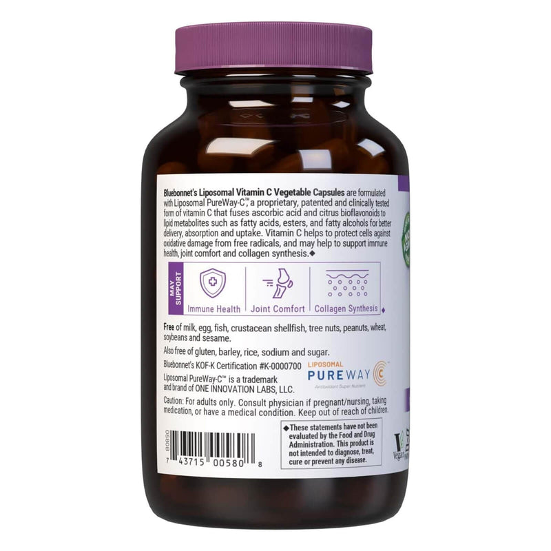Bluebonnet Liposomal Vitamin C 90 Vegetable Capsules