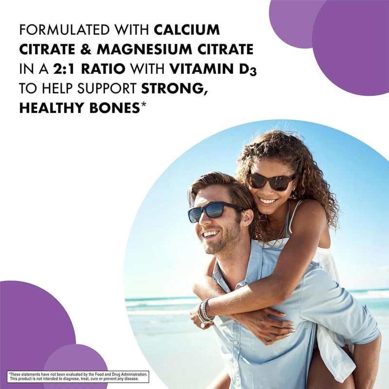 Bluebonnet Liquid Calcium Magnesium Citrate & Vitamin D3 Blueberry 16 Fl Oz Liquid