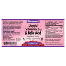 Bluebonnet Liquid Vitamin B-12 & Folic Acid Raspberry 2 fl oz