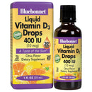 Bluebonnet Liquid Vitamin D3 Drops 10 mcg (400 IU) Citrus 1 fl oz