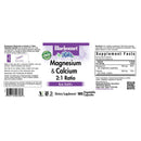 Bluebonnet Magnesium Calcium 2:1 Ratio 180 Veg Capsules