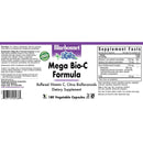 Bluebonnet Mega Bio-C Formula 180 Veg Capsules