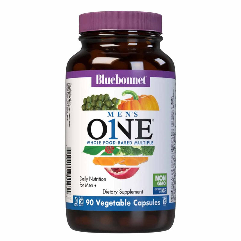 Bluebonnet Mens One Whole Food-Based Multiple 90 Veg Capsules