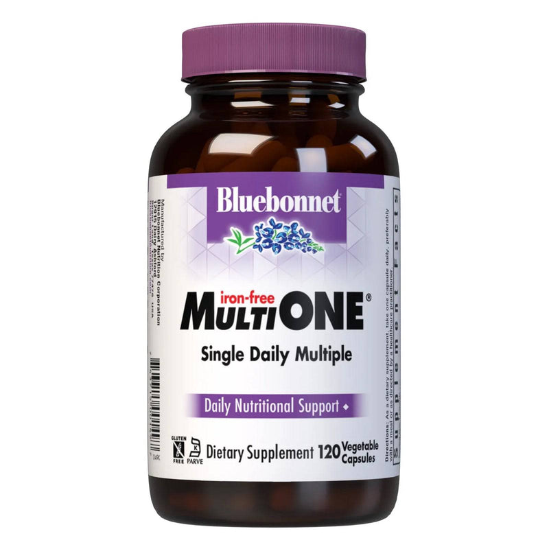 Bluebonnet Multi One (Iron Free) 120 Veg Capsules