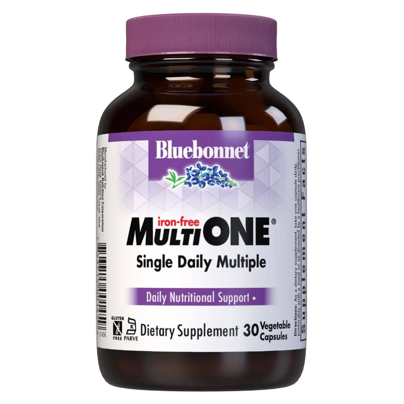 Bluebonnet Multi One (Iron Free) 30 Veg Capsules