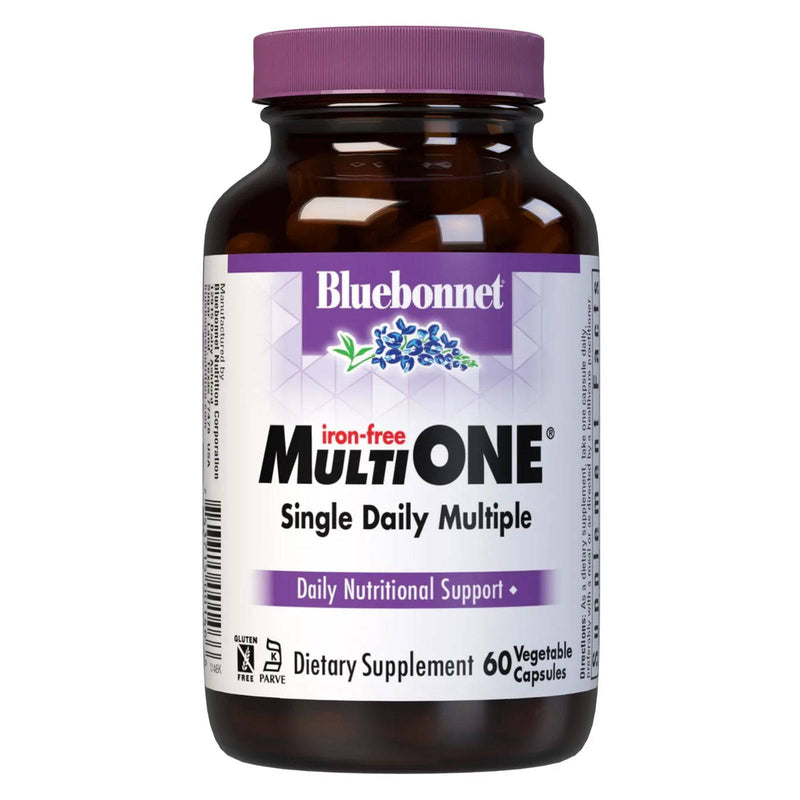 Bluebonnet Multi One (Iron Free) 60 Veg Capsules