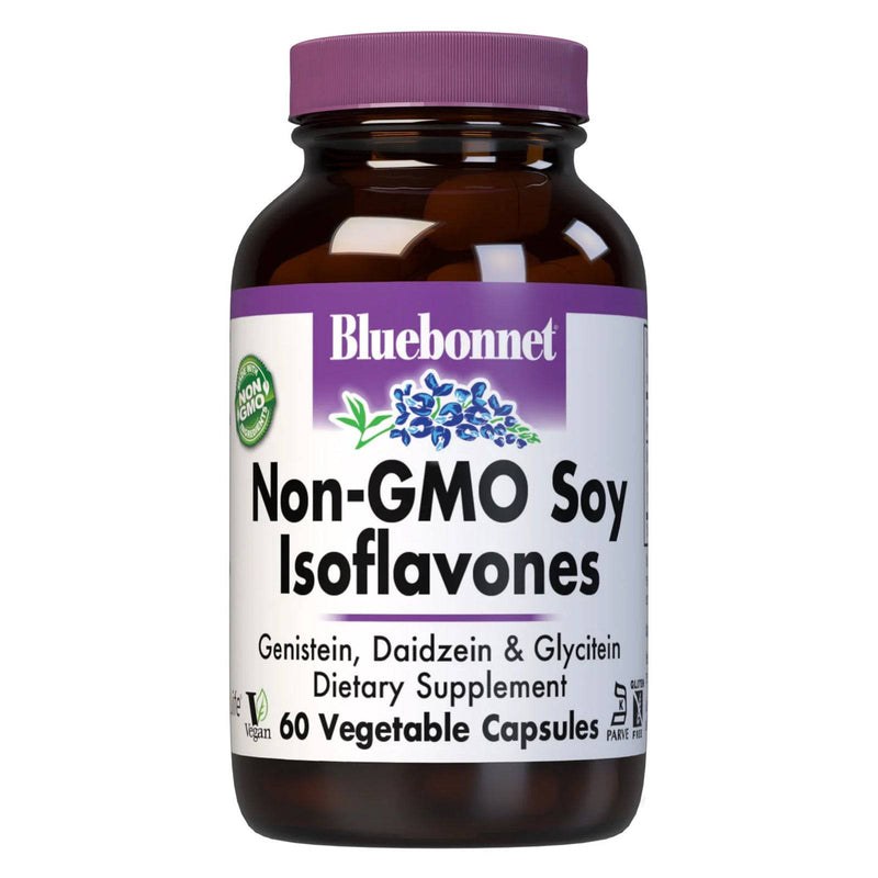Bluebonnet Non-Gmo Soy Isoflavones 60 Veg Capsules