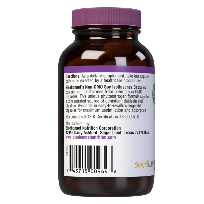 Bluebonnet Non-Gmo Soy Isoflavones 60 Veg Capsules