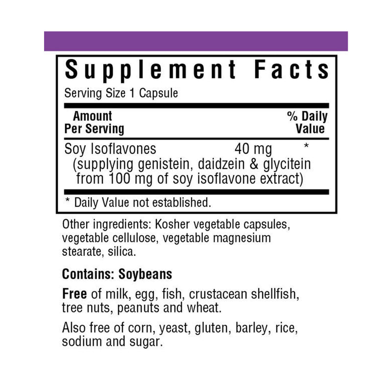 Bluebonnet Non-Gmo Soy Isoflavones 60 Veg Capsules