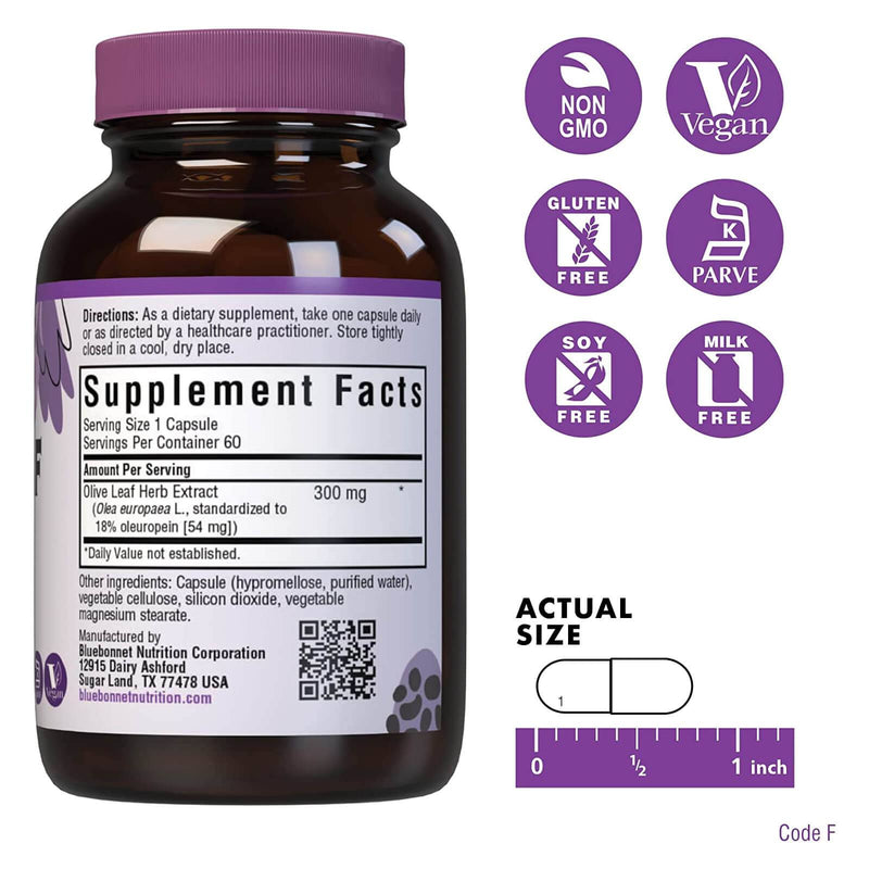 Bluebonnet Olive Leaf Extract 120 Veg Capsules