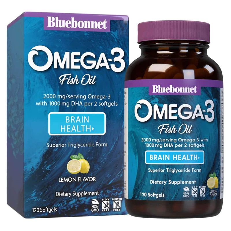 Bluebonnet Omega-3 Brain Formula 120 Softgels