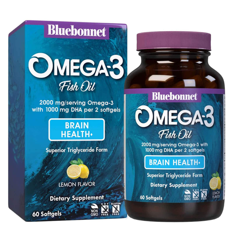 Bluebonnet Omega-3 Brain Formula 60 Softgels