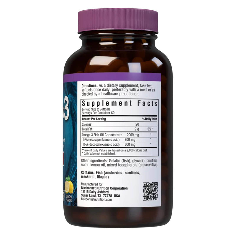 Bluebonnet Omega-3 Heart Formula 60 Softgels