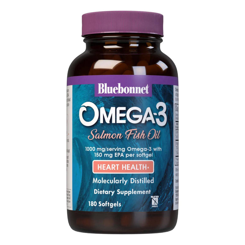 Bluebonnet Omega-3 Salmon Oil 180 Softgels