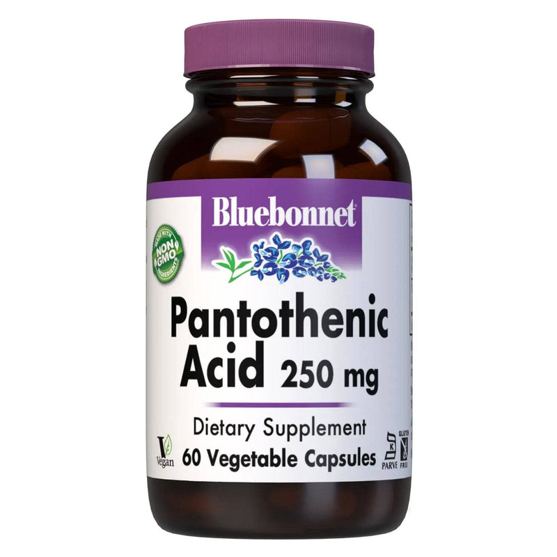 Bluebonnet Pantothenic Acid 250 mg 60 Veg Capsules