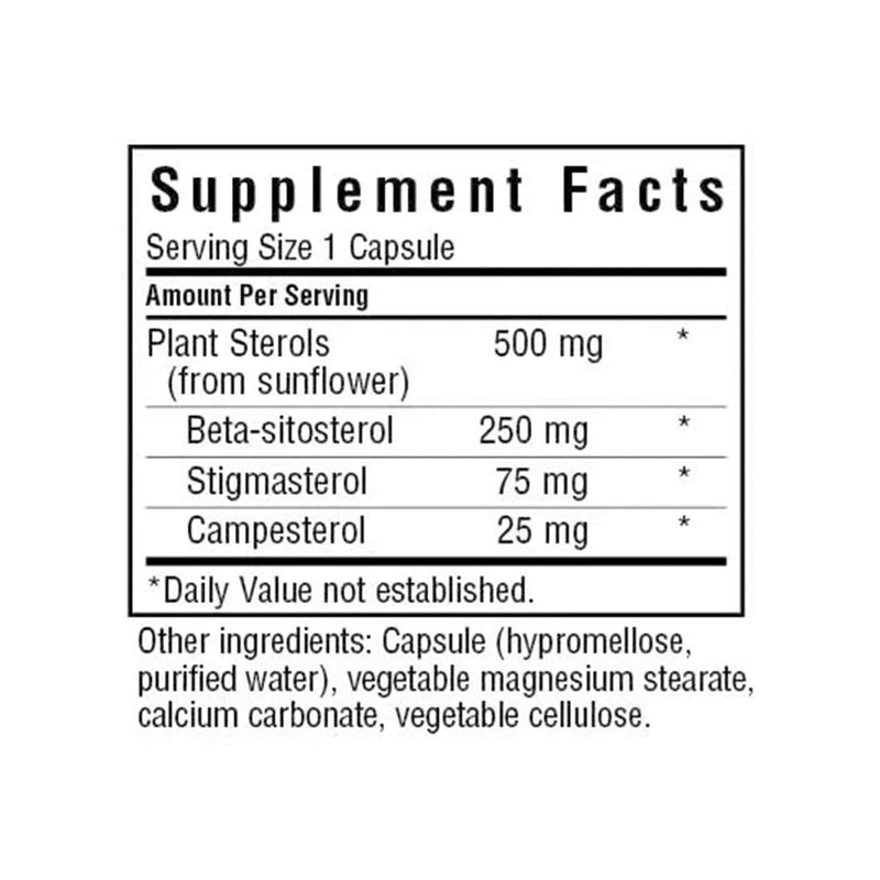 Bluebonnet Plant Sterols 500 mg 60 Veg Capsules