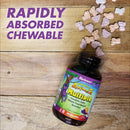 Bluebonnet Rainforest Animalz Whole Food Based Multiple Assorted Fruit 180 Chewable Tablets - DailyVita