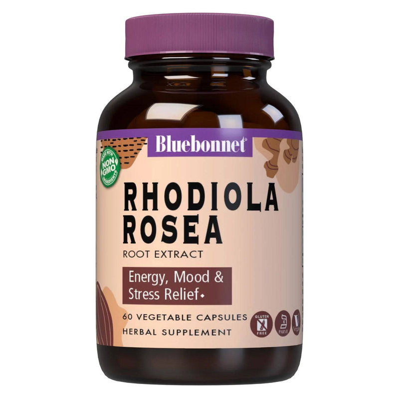 Bluebonnet Rhodiola Rosea（北极）根提取物60 VEG胶囊