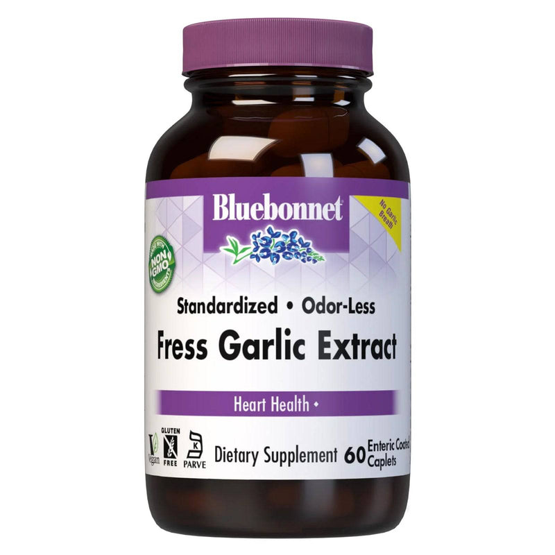 Bluebonnet Standardized Odor-Less Fresh Garlic Extract 60 Caplets