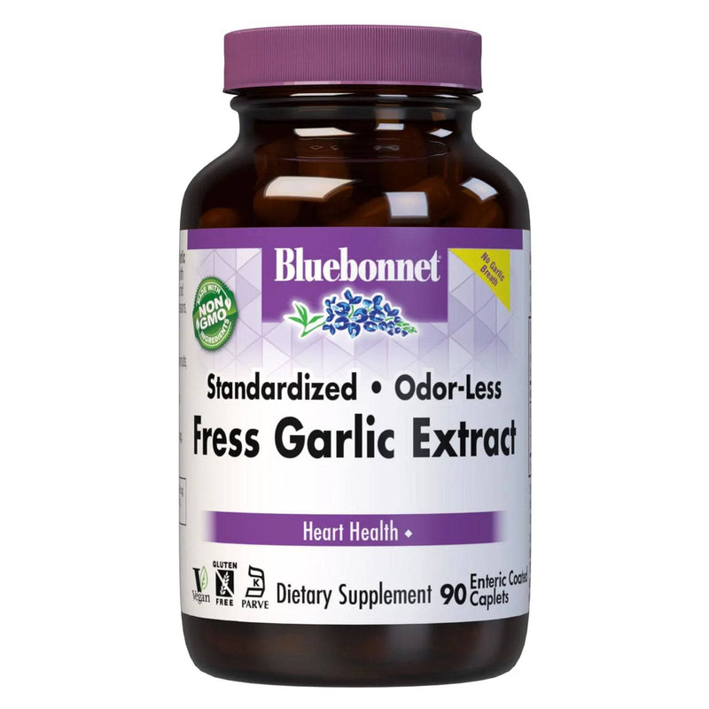 Bluebonnet Standardized Odor-Less Fresh Garlic Extract 90 Caplets