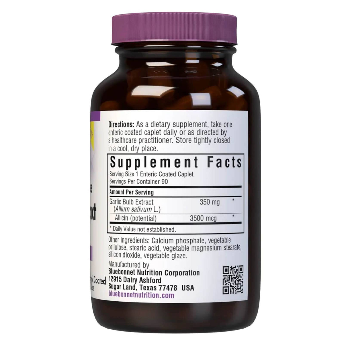 Bluebonnet 標準化された無臭の新鮮なニンニク抽出物90カプレット