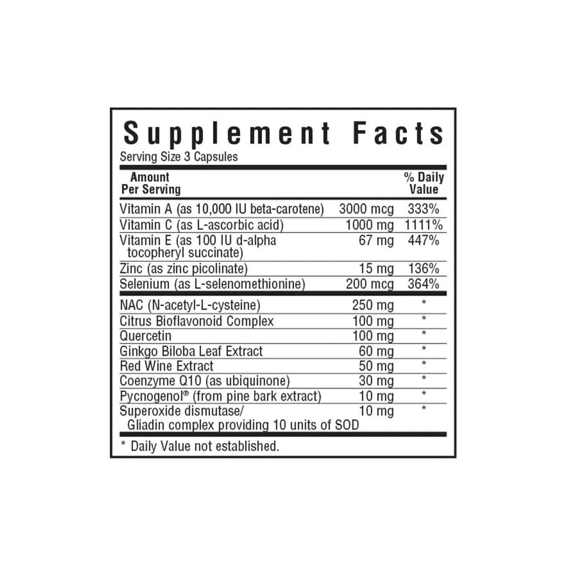 Bluebonnet Super Antioxidant Formula 30 Veg Capsules