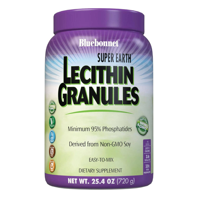 Bluebonnet Super Earth Non-Gmo Lecithin Granules 25.4 oz Granules